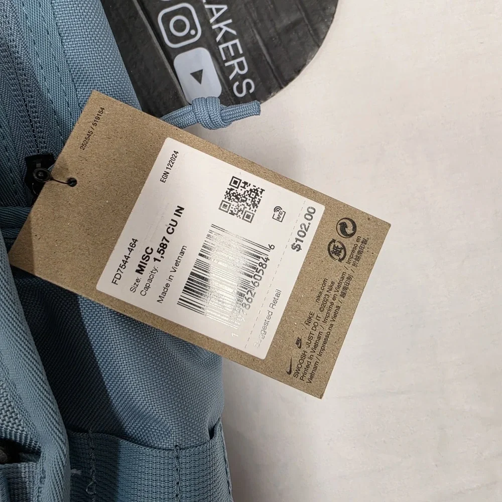 Nike Sportswear RPM Backpack (26L) Denim Turquoise Blue FD7544-464
